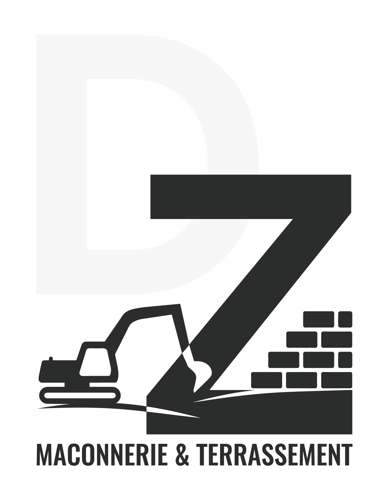 DZ Maçonnerie artisan maçon logo